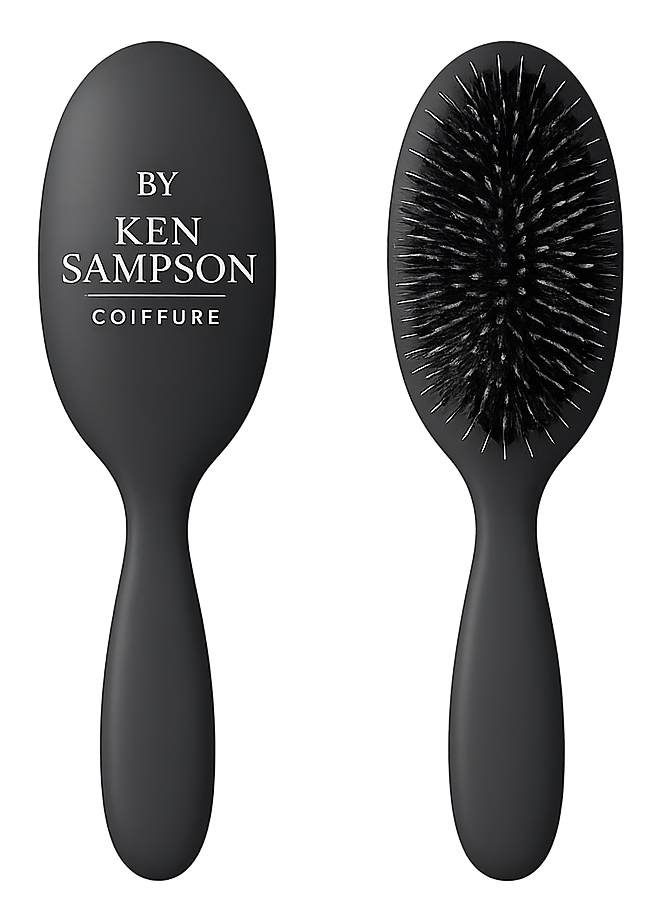 By Ken Sampson Signature Brush, shown from the back and bristle side